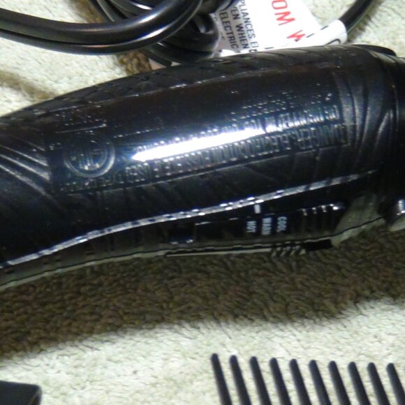 Conair The Curl Collective 1875 Watt Ionic Ceramic Hair Dryer Black 18" - Picture 12 of 16